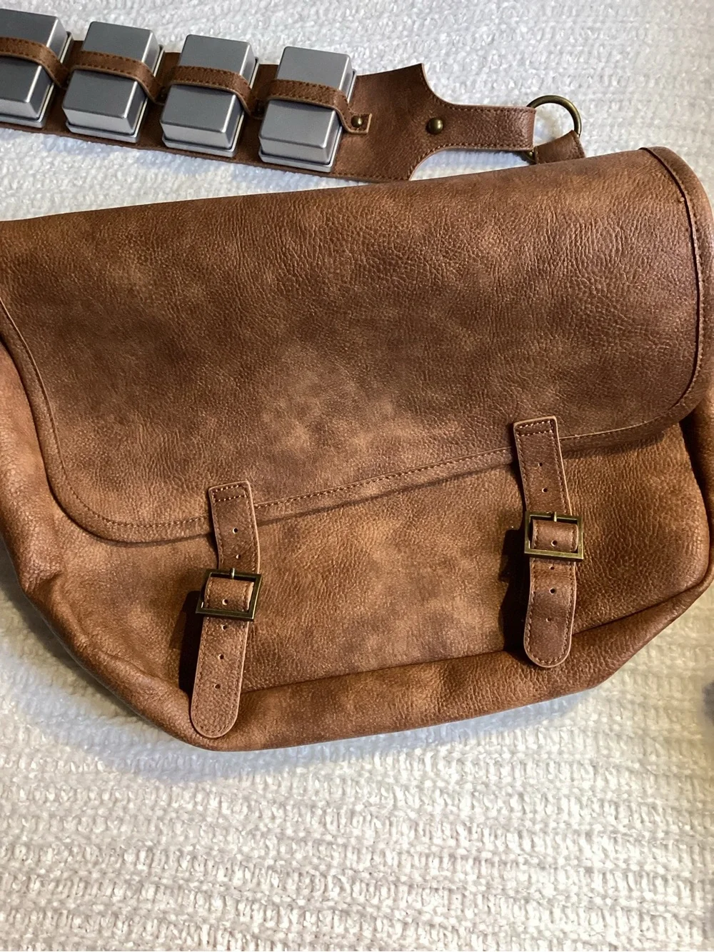 Disney Star Wars Galaxy’s Edge Chewbacca Bandolier Messenger Bag Brown